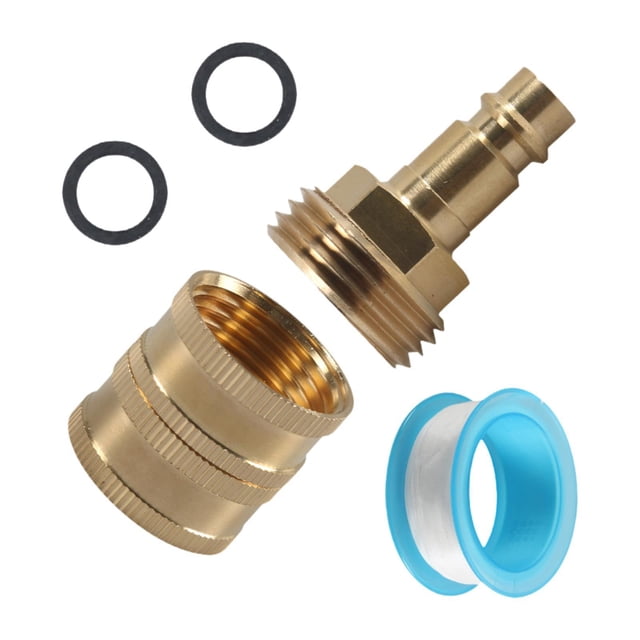 Adaptador de manguera de jardín DYNWAVEMX PF247007 3/4' conexión rápida con puerto de rociado