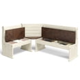 thumbnail image 4 of Corner Dining Set Harvest White Distressed | Furniture Dash, 4 of 7