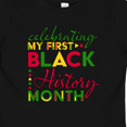 thumbnail image 4 of Inktastic Celebrating My First Black History Month for Kids Boys or Girls Baby T-Shirt, 4 of 5