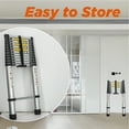 thumbnail image 2 of DuraYu 12.5FT Telescoping Aluminum Ladder, Folding Design, 300 lbs Capacity, Multi-Purpose Step Ladder for Indoor and Outdoor Use, 2 of 6