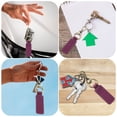 thumbnail image 5 of Genuine Leather Keychain Leather Key Chain Holder for Men and Women Key Fob Holder with Belt Loop Clip and 2 Metal Rings, 5 of 7