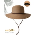 thumbnail image 2 of CAILDANL Womens Wide Brim Sun Hat with Wind Lanyard UPF Summer Straw Sun Hats for Women, 2 of 6