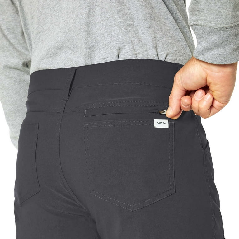 Orvis Mens Classic Collection Lightweight 6 Pocket Tech Pant (Asphalt  (Grey),34x34)