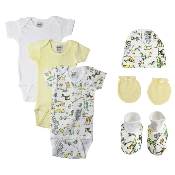 Unisex Baby 6 Pc Bodysuits