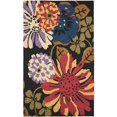 thumbnail image 1 of Safavieh Jardin 3' X 5' Hand Tufted Multicolored Wool Rug in Black, 1 of 1