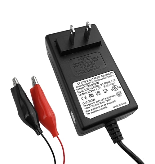 12 Volt 1-2 Amp Battery Charger Smart 3-Stage Charger Float Charger 