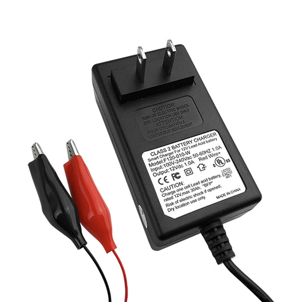 12 Volt 1 Amp Hour Sealed Lead Acid SLA Battery Charger