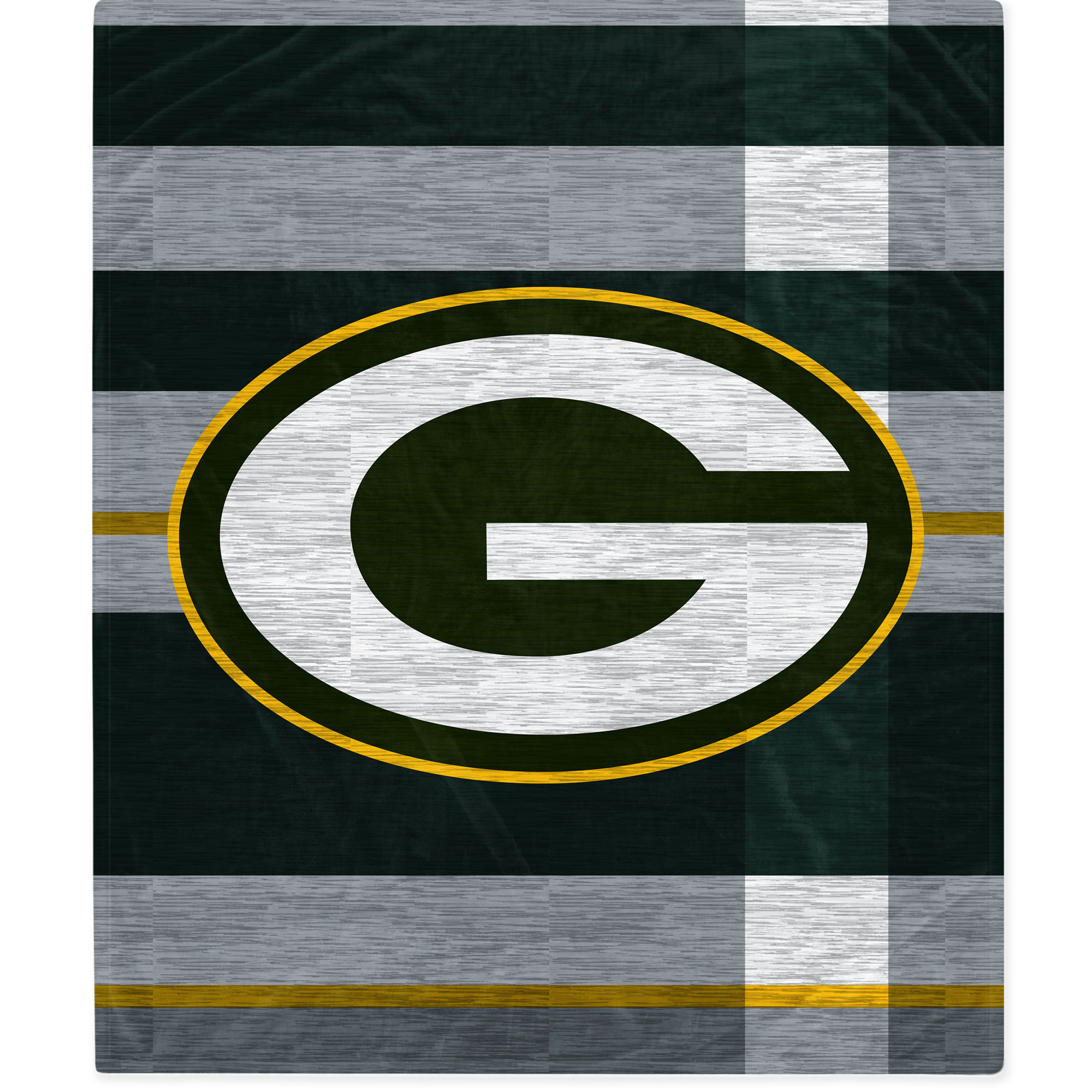 Pegasus Sports GREEN BAY PACKERS Heathered Stripe Super Plush Blanket