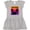 AC-Heather Grey, variant on Inktastic California Sunset Vacation Beach Girls Toddler Dress
