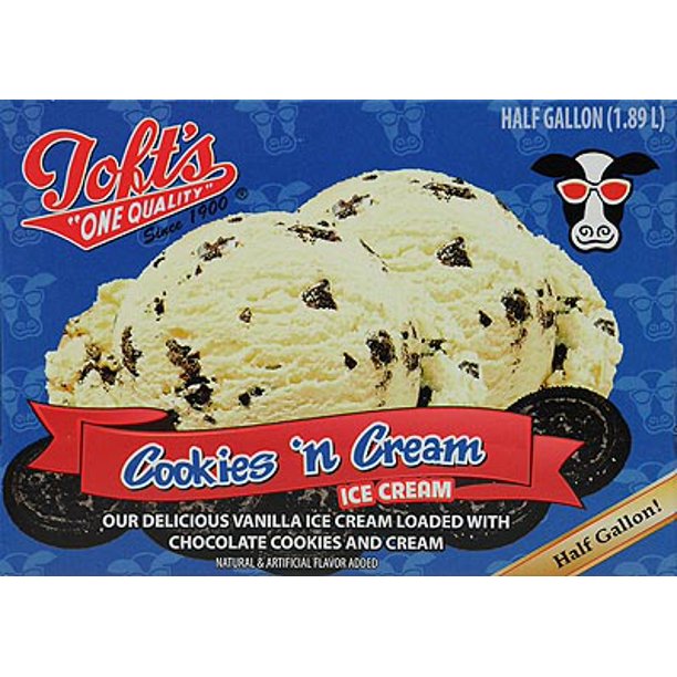 Toft's Cookies 'n Cream Ice Cream 64oz