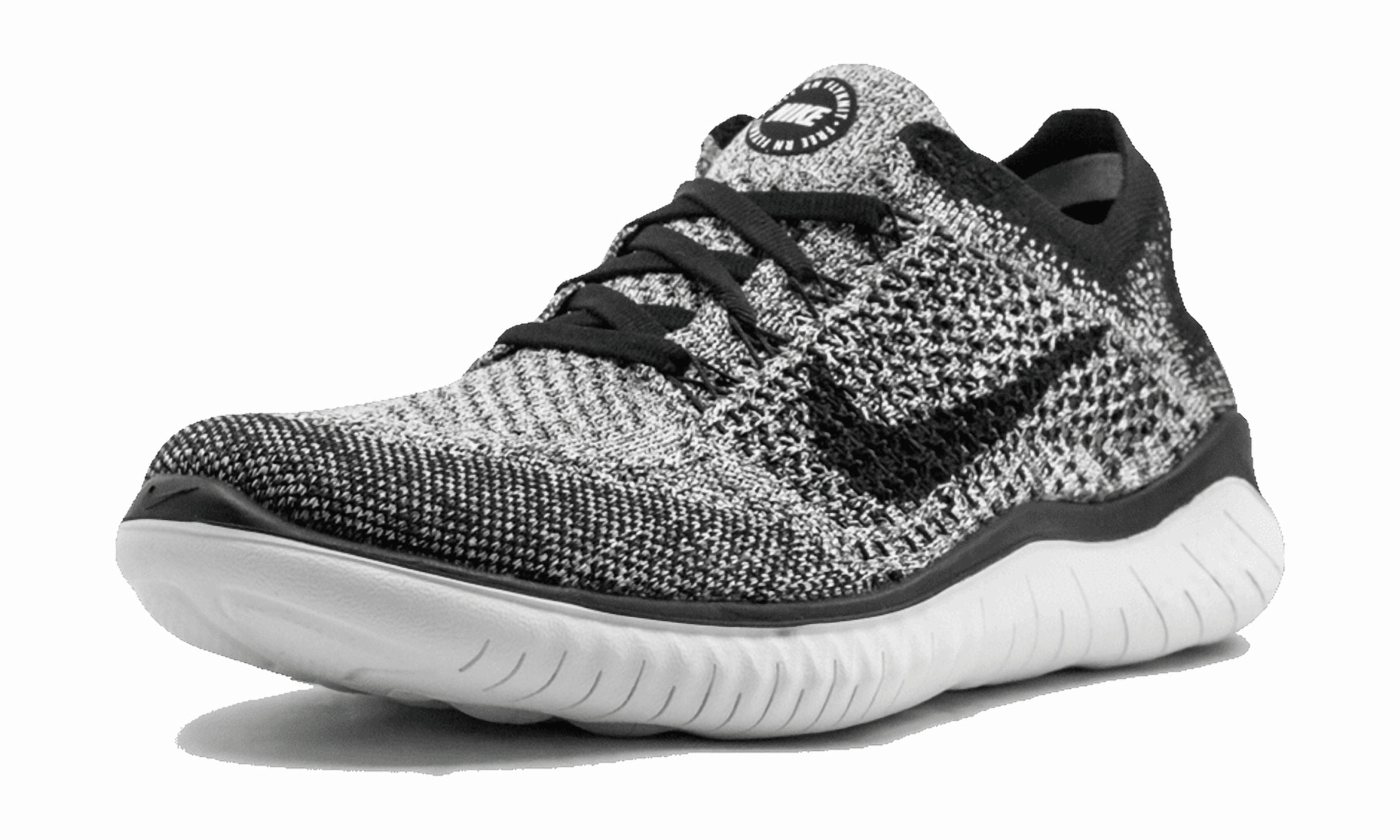 NIKE WOMENS FREE RN FLYKNIT 2018 WMNS "Oreo" 942839 101 from Stadium Goods