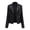 Black, variant on Women's Faux Leather Moto Jacket, Lace-Up Shoulder Biker Coat, Asymmetrical Zip Lapel Motorcycle Jacket with Pockets, Fall Spring Outerwear