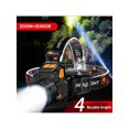thumbnail image 1 of Led Fishing Headlamp, Portable Flashlight With Zoom & Sensor, Rechargeable And Waterproof For Outdoor Camping And Hunting, 1 of 5