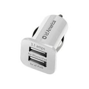 id America - Car power adapter - 2.1 A - 2 output connectors (USB) - white