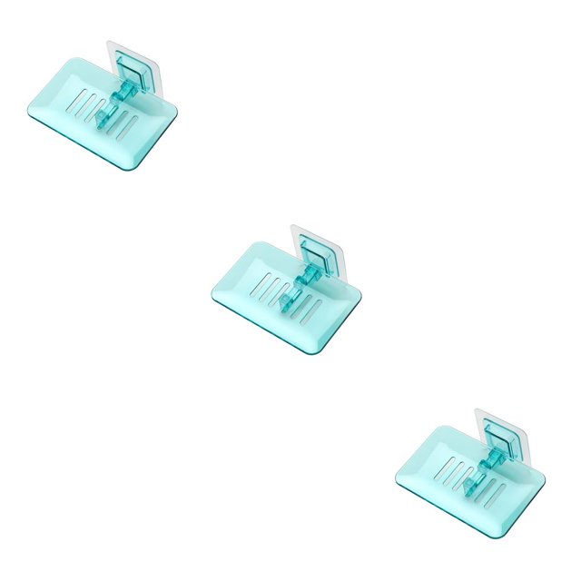 Cateissary Soporte de esponja de limpieza de jabón en forma de hoja caja de drenaje estante de soporte de secado de jabón con ventosas Type4 NO4