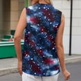 thumbnail image 5 of 250 Years American Flag 250th Anniversary USA T-Shirt Womens Sleeveless Shirts Printed Golf Polo Shirts, 5 of 5