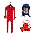 thumbnail image 3 of Ropa de niña mariquita, disfraz de actuación en el escenario de Halloween, disfraz de niña milagrosa, gato negro, mono Noer, 3 of 3