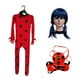 thumbnail image 3 of Ropa de niña mariquita, disfraz de actuación para Halloween, disfraz de actuación para niños, mono de gato negro Noer para niña milagrosa, 3 of 3