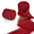 thumbnail image 1 of Edged Chiffon Ribbon Silk-Like Ribbons Wedding Invitation Bouquet Fabric Ribbons 4cmx5m Christmas Decoration Gift Wrapping, 1 of 7