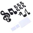 thumbnail image 5 of Music Note Wall Sticker DIY Innovative Embossed Decals Home Bedroom Background DecorationBlack, 5 of 5
