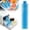 Blue2, variant on 8Pcs Reusable Freezer Ice Packs for Coolers | Long-Lasting Cooling Ice Blocks for Lunch Boxes, Camping, Fishing, and Air Conditioner Fans, Blue