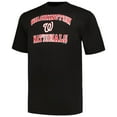 thumbnail image 2 of Men's Profile Black/Heather Gray Washington Nationals Big & Tall T-Shirt Combo Pack, 2 of 5
