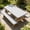 Black, variant on Patio Counter and Seat Wrap Set Waterproof Outdoor Furnishings Protector for Picnic Tables with Paired Seat Covers All Weather Sturdy Camping and Backyard Use