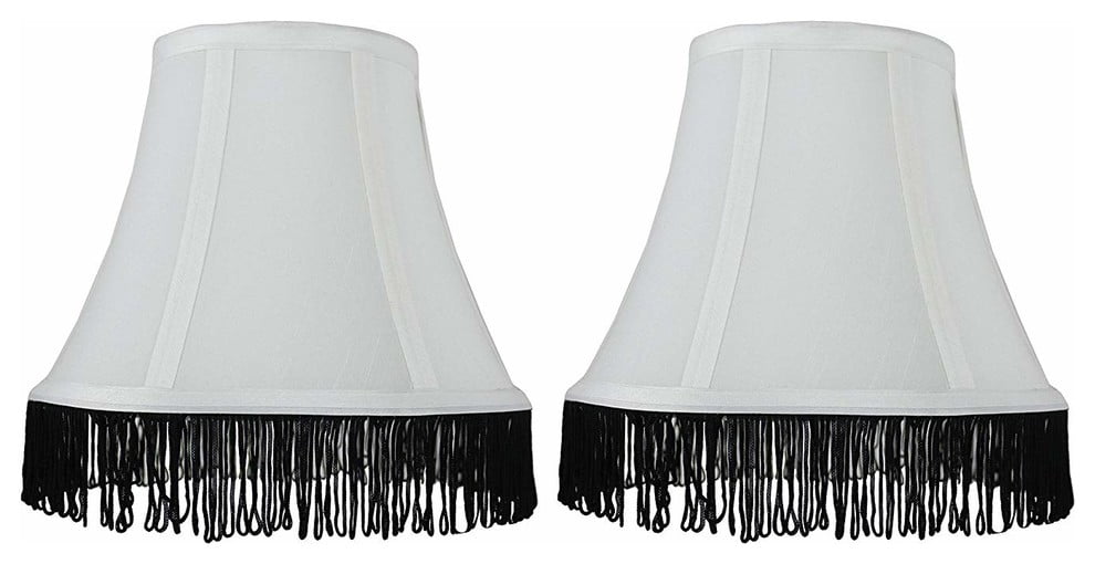 black fringe lamp shade