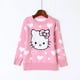 thumbnail image 4 of Hello Kitty cuello redondo de felpa engrosada dibujos animados niños suéter niñas suéter de algodón Otoño Invierno pulóver ropa de moda, 4 of 5