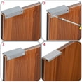 thumbnail image 4 of 4pcs Black Mount Finger Edge Pull Concealed Handle for Home, 4 of 4