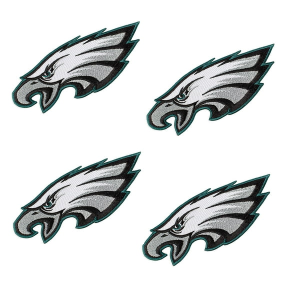 4Pcs Iron On Patches for Eagles Clothing Sew On Iron On Embroidered Patch DIY Applique for Jeans, Jackets, Hats