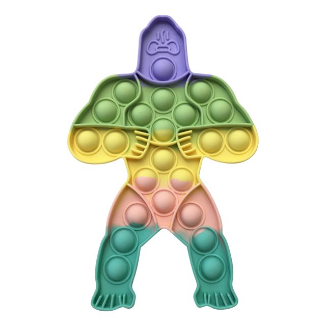 Figura de dibujos animados de arco iris de silicona Juguetes de burbujas de empuje Alivio de la ansiedad Adultos Juguetes para niños Tmvgtek juguetes de los niños