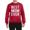 thumbnail image 2 of Wild Bobby, Best Mom Ever Mothers Day Gift, Mother's Day, Unisex Crewneck Graphic Sweatshirt, Red, Medium, 2 of 3