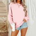 thumbnail image 2 of Gkeoshab Sweater Dress Women's Oversized Sweaters 2025 Fall Outfits Trendy Crewneck Knit Fashion Pullover Tops Pink L, 2 of 8