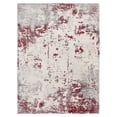thumbnail image 3 of 7â€™ x 10â€™ Red and Gray Modern Abstract Area Rug, 3 of 8