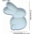 thumbnail image 2 of 2 Pack Easter Molds, Silicone Mold For Chocolate Non-Stick Easter Bunny Molds For Cake Muffin Jelly Fondant 3D Cute Rabbit Shaped Cookie DIY Handmade, 2 of 4