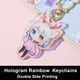 thumbnail image 1 of Llaveros personalizados de película holográfica de estrella, Llavero de dibujos animados, dijes de Anime personalizados de acrílico, llaveros de diseñador, 1 of 5