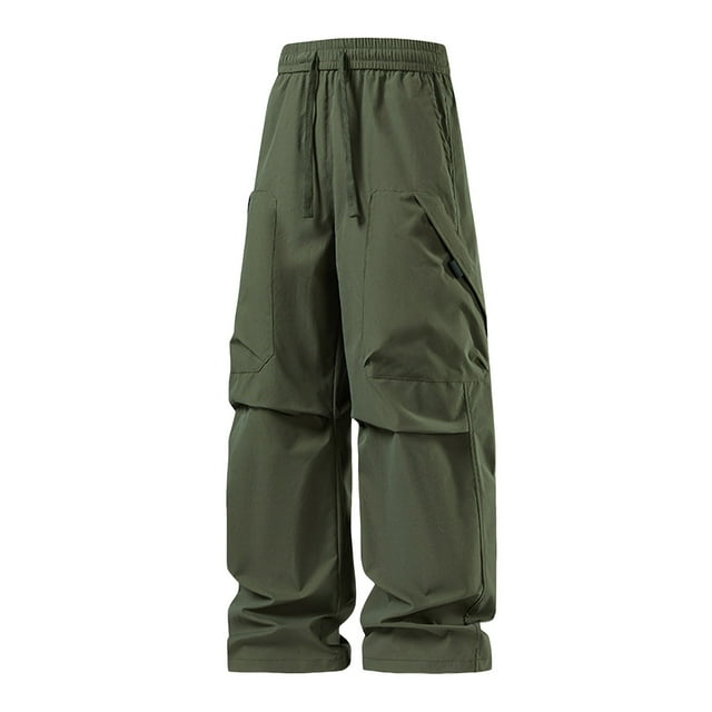 Pantalon Décontracté pour Hommes, Coupe Ample, Jambe Droite, Design pour Confort et Style Moderne