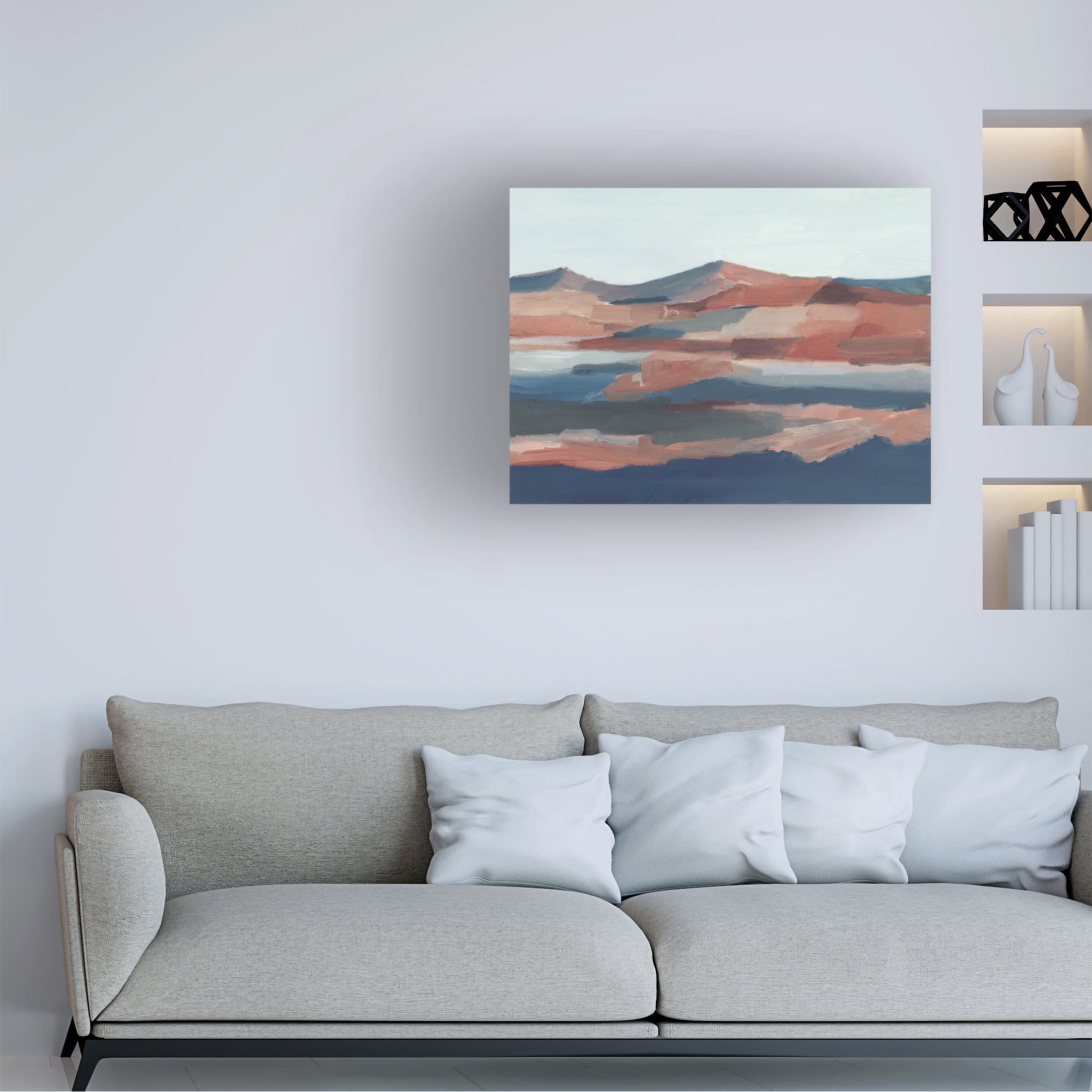 Canvas Wall Art - Ethan Harper 'Sienna Ridge I' Wall Art for Living Room, Bedroom, or Office Décor by Trademark Fine Art - 24 x 18 Inches