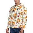 thumbnail image 2 of KLL Forest Squirrel Print Mens Hoodie Long Sleeve Casual Pullover Hooded Sweatshirt Fashion Drawstring Hoodies with Pocket-Medium, 2 of 6