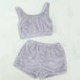 thumbnail image 1 of MKLEKYY Conjunto Casual De Dos Piezas Para Mujer, Camiseta Sin Mangas Y Pantalones Cortos De Color Liso, Ropa De Dormir Cómoda Y Ropa De Estar Por Casa., 1 of 3