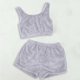 thumbnail image 1 of MKLEKYY Conjunto Casual De Dos Piezas Para Mujer, Camiseta Sin Mangas Y Pantalones Cortos De Color Liso, Ropa De Dormir Cómoda Y Ropa De Estar Por Casa., 1 of 3