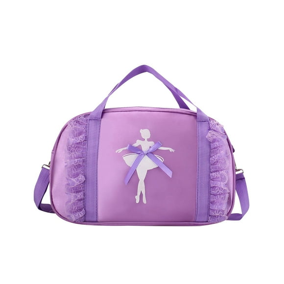 Bolsa de baile de ballet Bolsa Bolsa de vestido de tutú para gimnasia Regalo del día del niño Púrpura