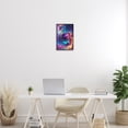 thumbnail image 3 of Stupell Industries Contemporary Surreal Planets with Chromatic Clouds Black Framed Giclee Art, 12 x 18, by Wumples, 3 of 7
