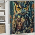 thumbnail image 6 of Autua Owl Branch Fantasy Shower Curtain 100% Polyester Washable with Hooks 60"x72, 6 of 7
