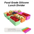 thumbnail image 3 of Silicone Lunch Box Microwaveable Household Square Salad Dressing Compartment Artifact Lunch Box for Kids 180ml 4PCS, 3 of 6