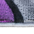 thumbnail image 6 of Masada Rugs Modern Contemporary Area Rug, Purple Grey Black (6 Feet X 9 Feet), 6 of 7