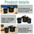 thumbnail image 5 of 3Pcs Vegetable Storage Canister with Lid Handle Metal Potato Onion Garlic Storage Bin Rustproof Vegetable Storage Set Kitchen Storage Canisters with Aerating Holes for Home Kitchens, 5 of 8