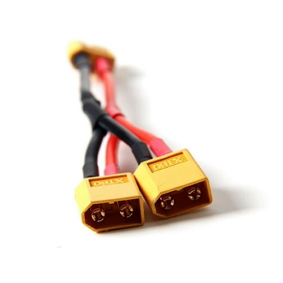 Parallel Battery Connector Cable Dual Extension Y Splitter for