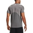 thumbnail image 3 of Under Armour HeatGear Fitted Short Sleeve T-Shirt, Grey, 3 of 5